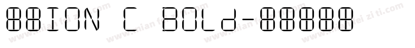 字体ION C Bold字体转换